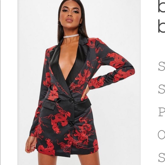 dragon blazer dress